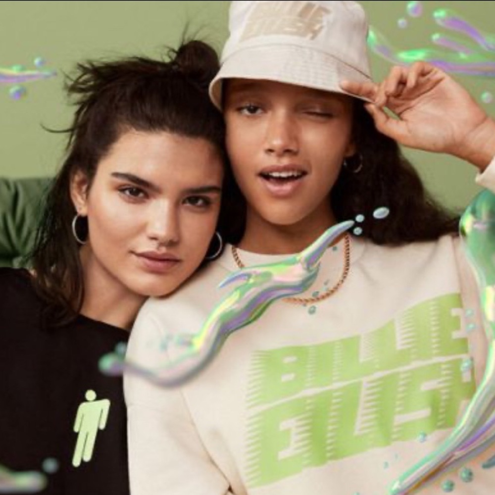 Billie Eilish sweatshirt dress NWT H&M  M